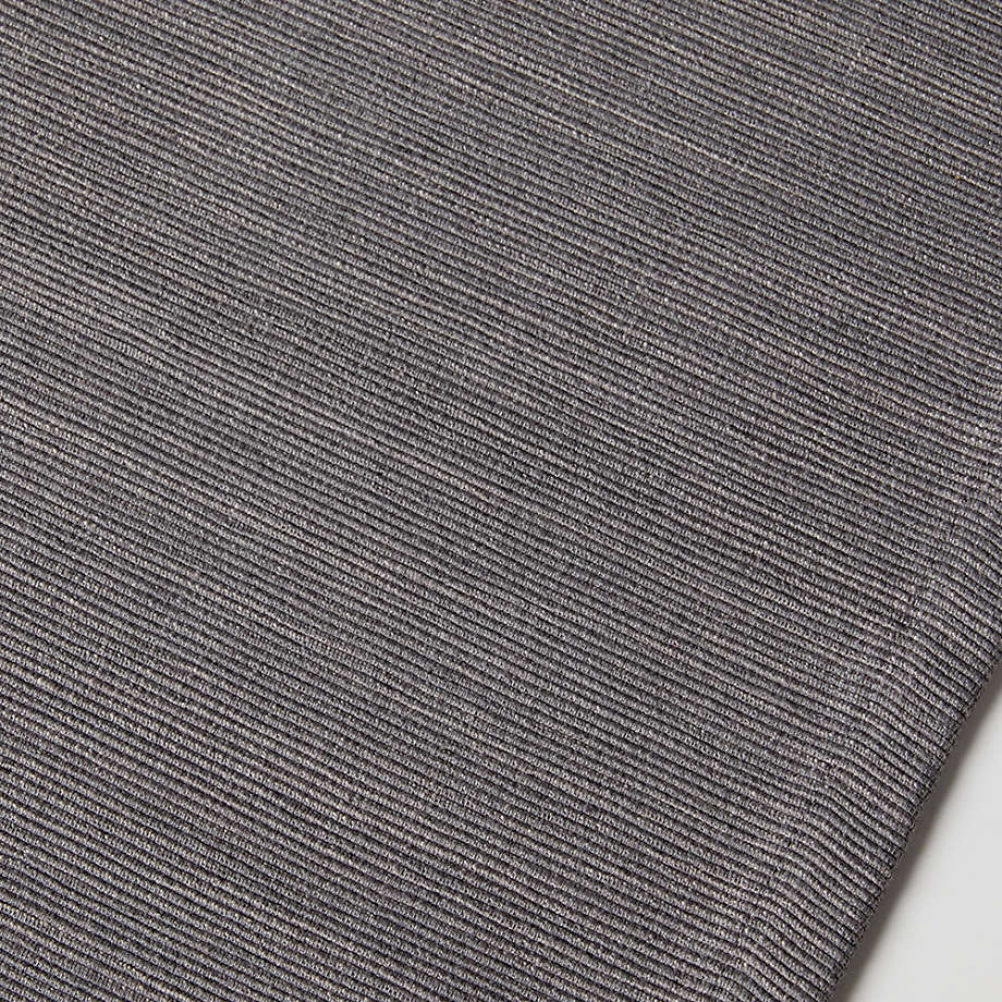 Metal Grey Cotton Table Runner 90"