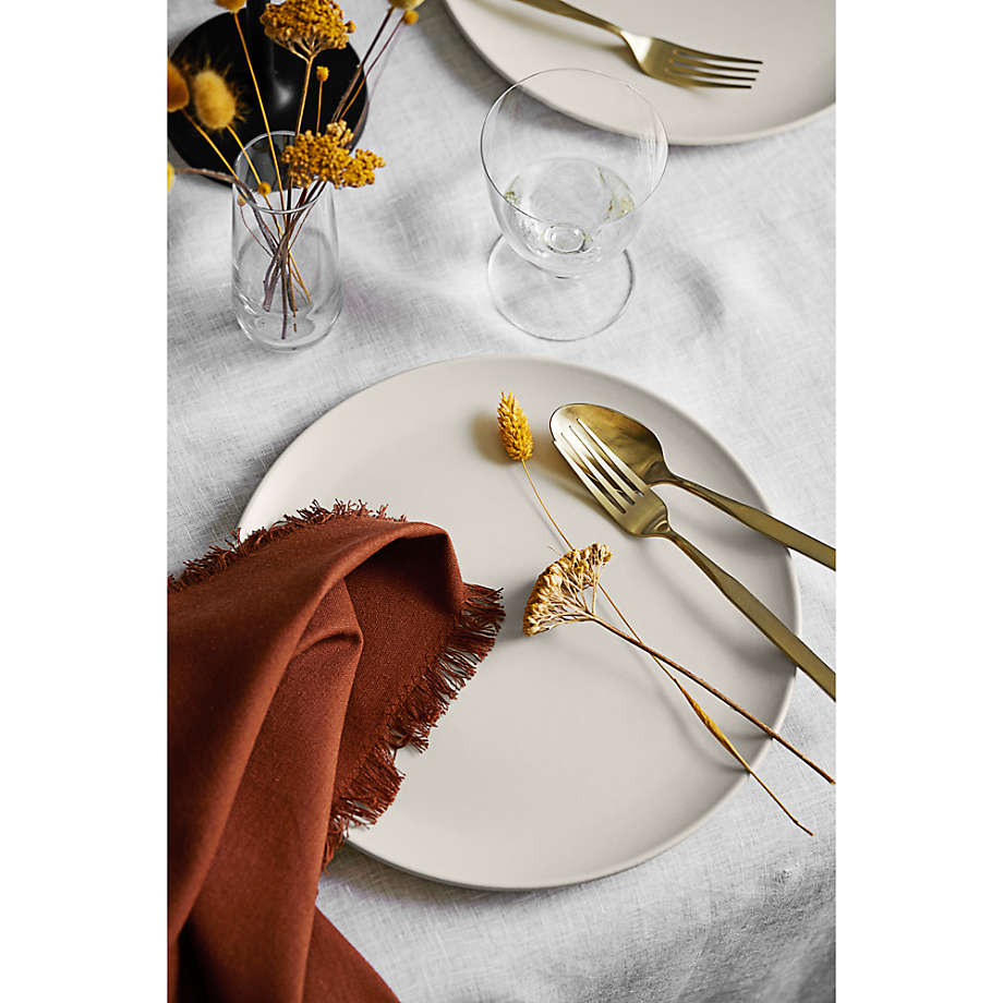 Craft Almond Brown Cotton Fringe Napkin