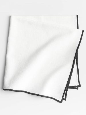Crisp White Organic Cotton Napkin