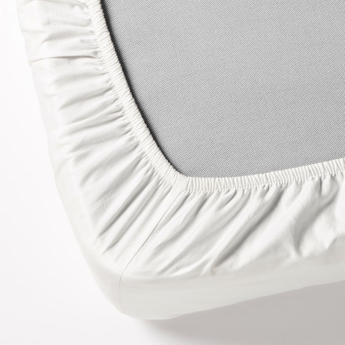 Fitted sheet_ white (1) Fitted sheet, white