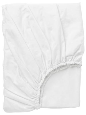 Fitted sheet, white