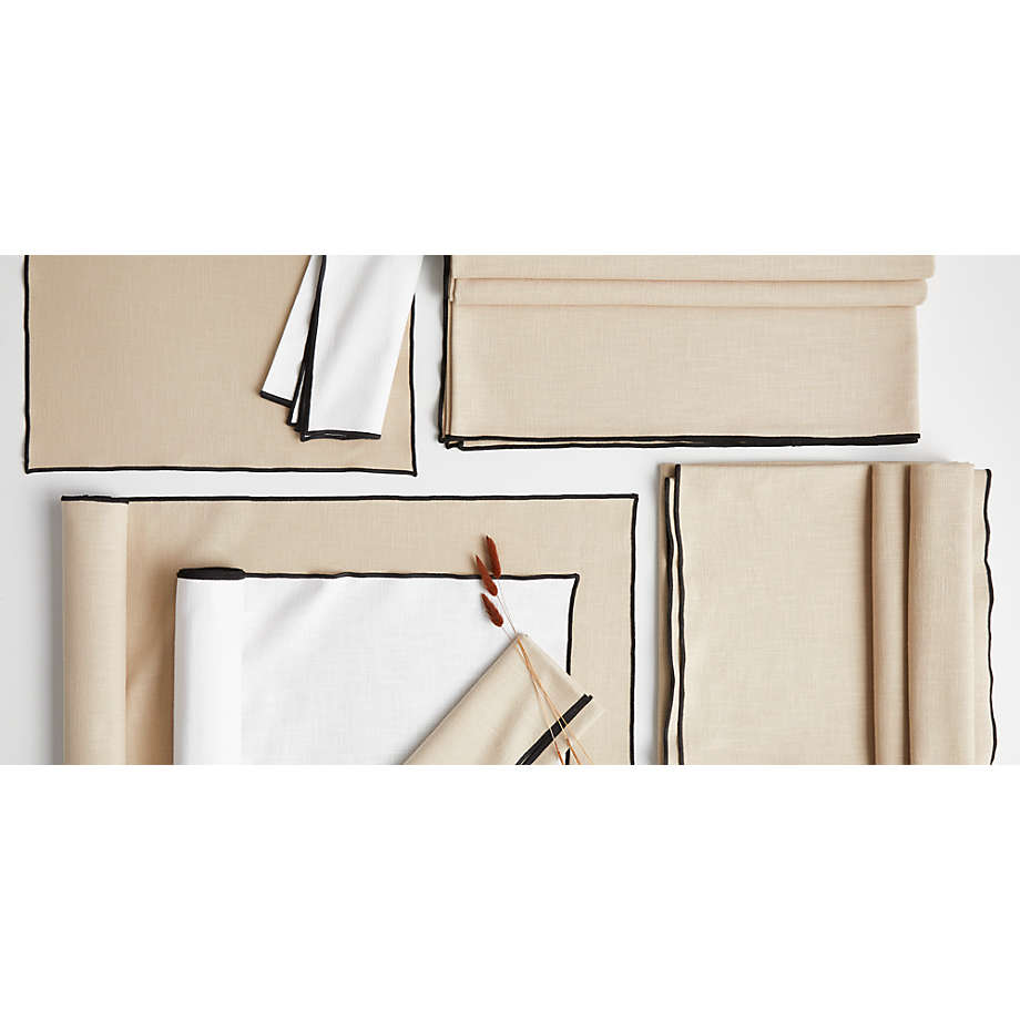 Warm Natural Organic Cotton Table Runner 90"