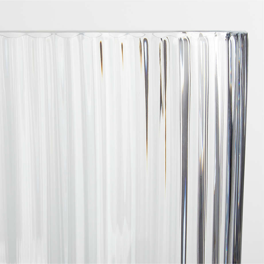 Fluted Glass Hurricane Candle Holder