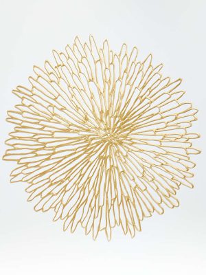 Rectangular Bloom Gilded Easy-Clean Vinyl Placemat