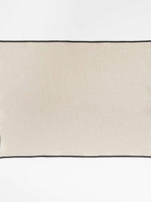 Merrow-Stitch Warm Natural Organic Cotton Placemat