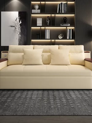 Space-saving Multi-purpose living Room Furniture Modern fabric folding sofa bed