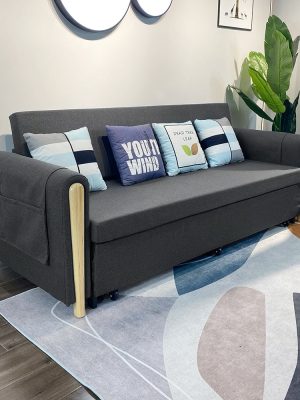 82″ Full Sleeper Sofa Upholstered Convertible Sofa Bed with Storage