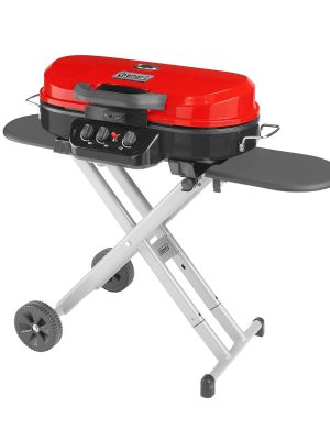 Coleman RoadTrip 285 Standup Propane Gas Grill, Red
