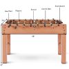 Costway 48'' Foosball Table Competition Game Soccer Arcade Sized Football Sports Indoor