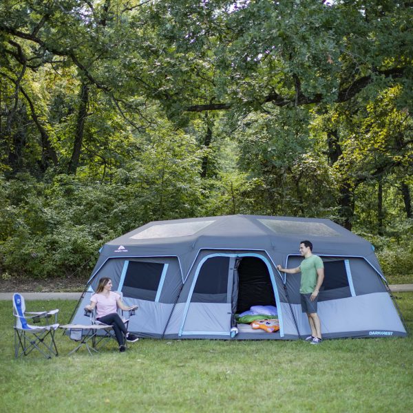 Ozark Trail 20' x 10' Dark Rest Instant Cabin Tent, Sleeps 12, 45.72 lbs