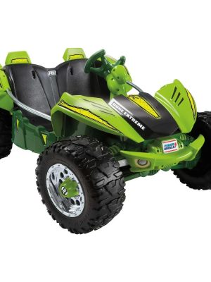12V Power Wheels Dune Racer Extreme Battery-Powered Ride-On Vehicle with Storage Area