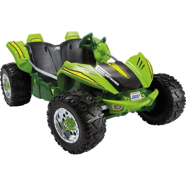 12V Power Wheels Dune Racer Extreme Battery-Powered Ride-On Vehicle with Storage Area