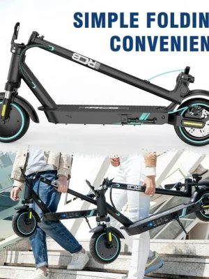 RCB Electric Scooter for Adults, E-Scooter with APP control, 350W Motor, Max Speed 19 mph, electric scooters for adults foldable