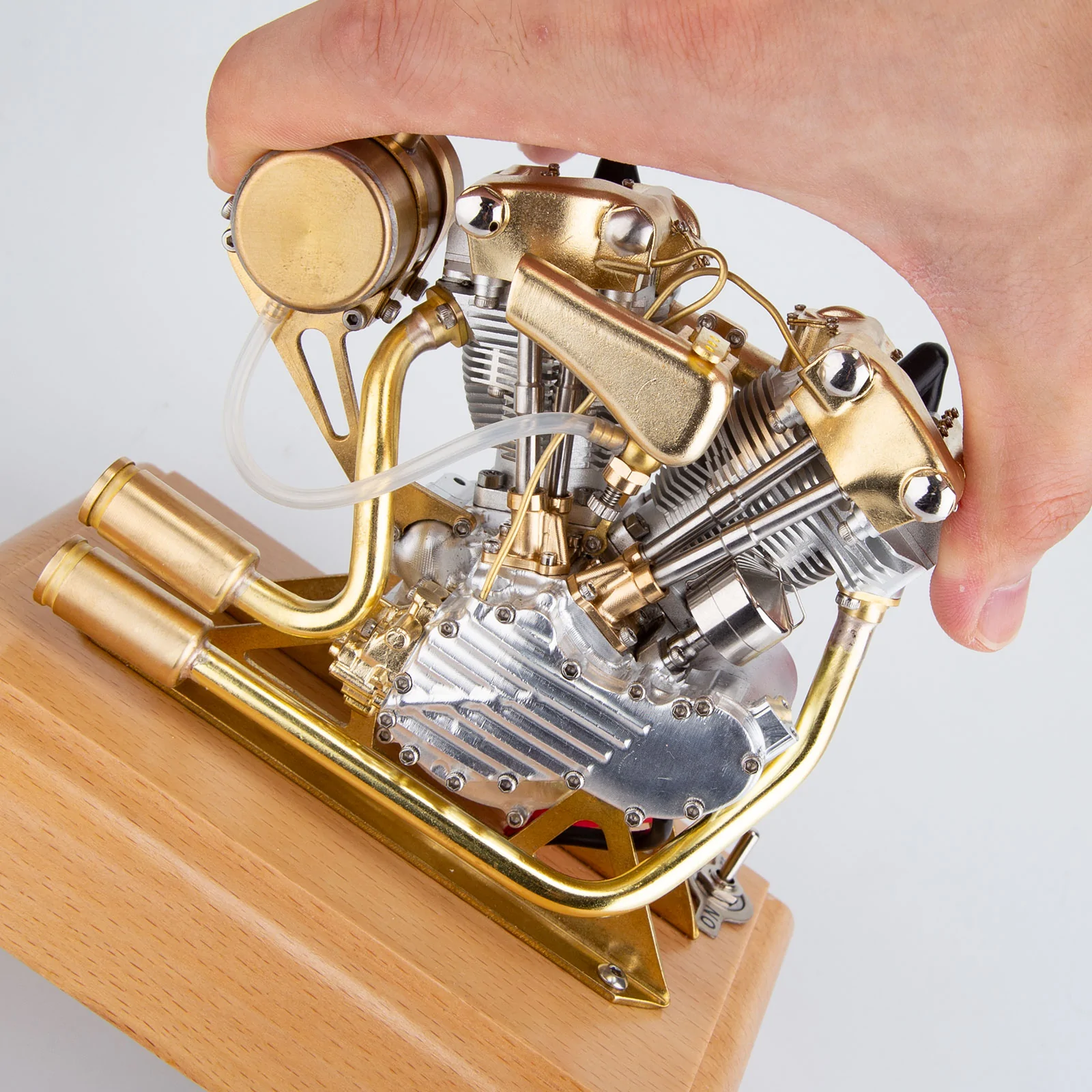 RETROL R29 4.2CC Miniature V-Twin Engine Motor OHV for Mini Chopper Bike Motorcycle