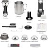Express Espresso Machine, Brushed Stainless Steel, Coffee machine with cappuccinatore – 15 bar – stainless steel