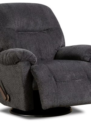 Hudson Slate Swivel Rocker Recliner