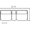 Mesa Brown Reclining Console Loveseat