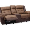 Mesa Brown Reclining Console Loveseat