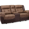 Mesa Brown Reclining Console Loveseat