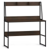 Brown Desk with Hutch