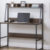 Brown Desk with Hutch