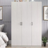 Ivory Oak 3-Door Storage Wardrobe