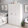 Ivory Oak 3-Door Storage Wardrobe