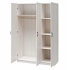 Ivory Oak 3-Door Storage Wardrobe