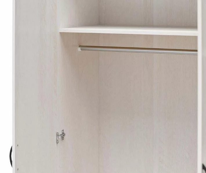 Ivory Oak 3-Door Storage Wardrobe