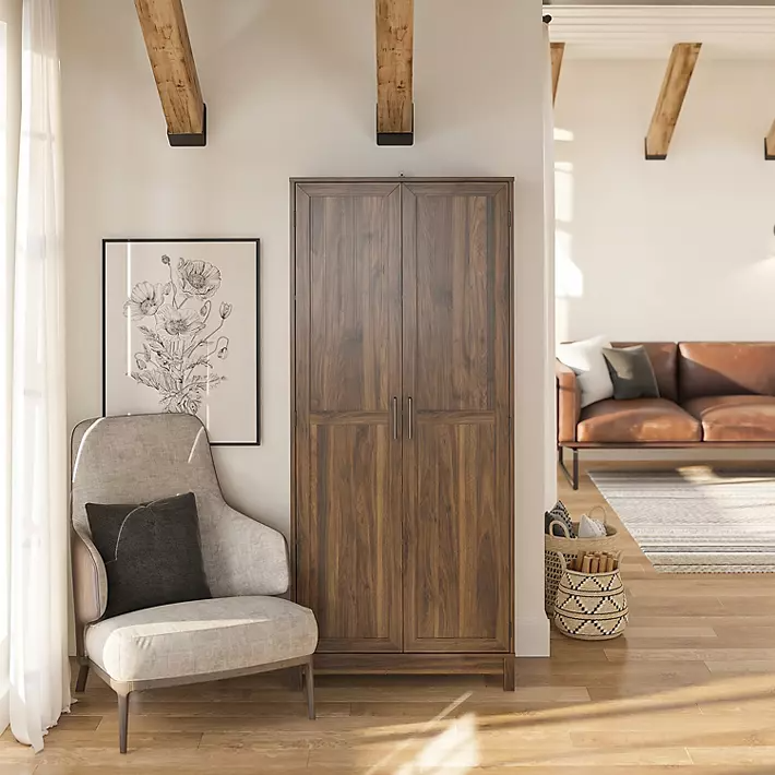 Seven Hills Columbia Walnut 2-Door Storage Cabinet