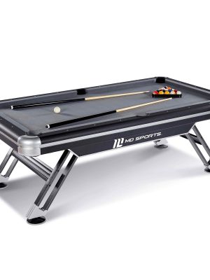 MD Sports 7.5' Titan Drop Pocket Table with Pool Ball and Cue Stick Set