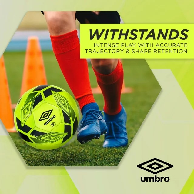 Umbro Ceramica 2.0 Size 5 Youth and Beginner Soccer Ball, Yellow