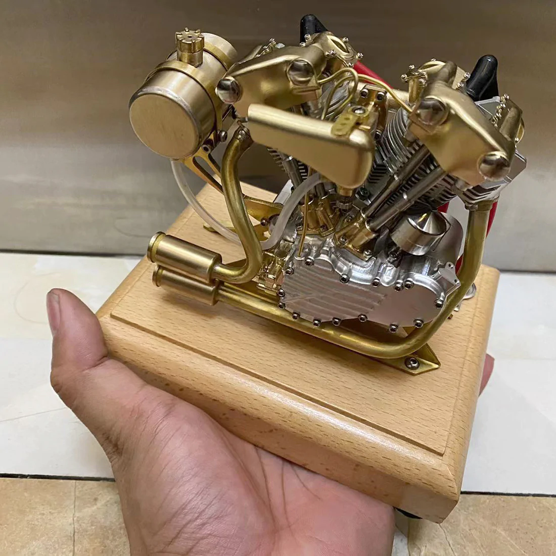 RETROL R29 4.2CC Miniature V-Twin Engine Motor OHV for Mini Chopper Bike Motorcycle