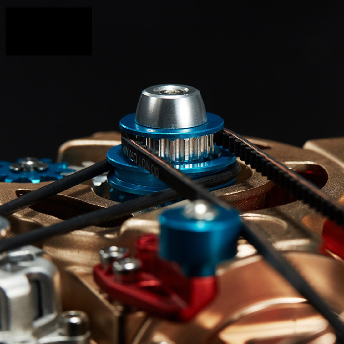 Car Engine Assembly Kit Single-cylinder Engine Build Kit Gift Toy for Collection