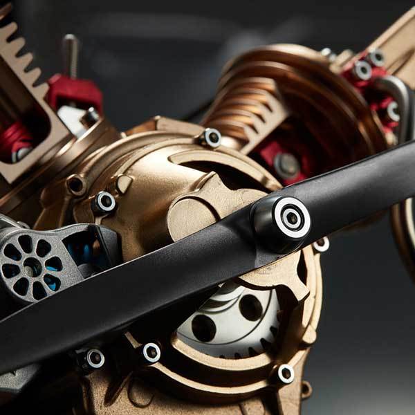 V2 Car Engine Assembly Kit Full Metal VTwin 2 Cylinder Engine Build Kit Gift for Collection