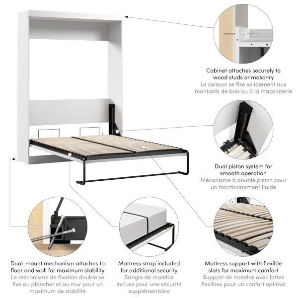 BESTAR Pur 65W Queen Murphy Bed