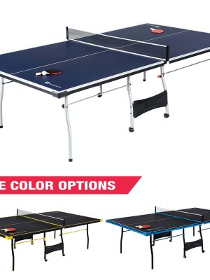 MD Sports Official Size 15 mm 4 Piece Indoor Table Tennis, Accessories Included