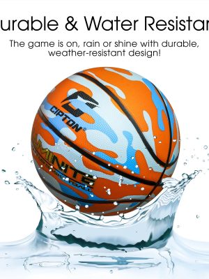 Cipton Basketball Light Up Rubber Basketball Official Size Ball 29.5 Inch