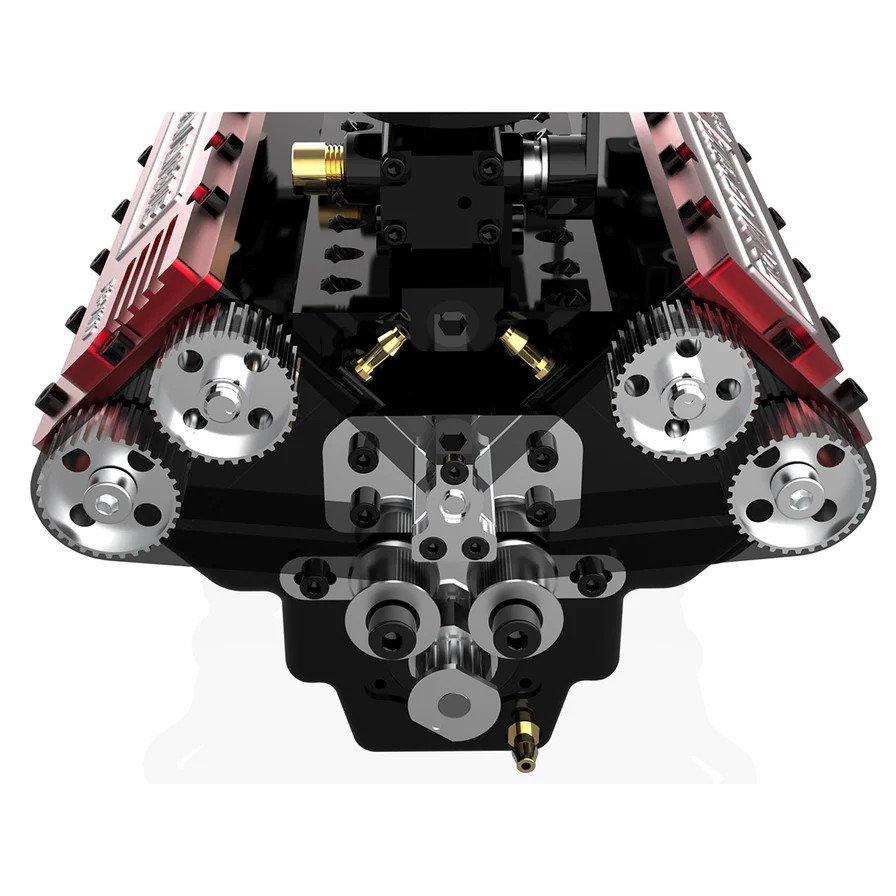 V8 Engine FS-V800 28cc Nitro Engine – Build Your Own V8 Engine – V8 Engine Model Kit That Works