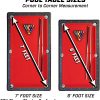 GoSports 7ft Billiards Table – Portable Pool Table – Includes Full Set of Balls, 2 Cue Sticks, Chalk, and Felt Brush