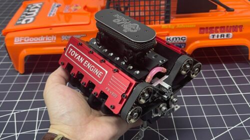 V8 Engine FS-V800 28cc Nitro Engine – Build Your Own V8 Engine – V8 Engine Model Kit That Works
