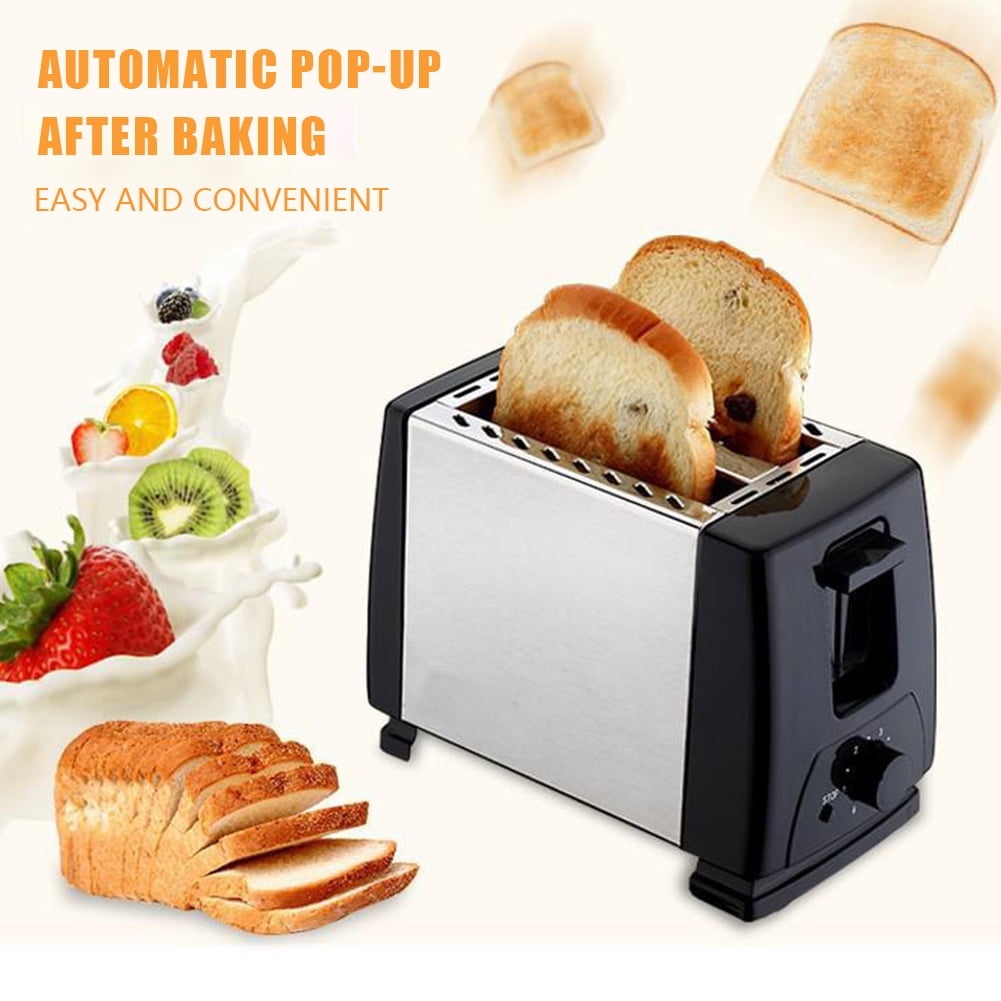 Diamond 2 Slices Bread Baking Oven Automatic 6 Toast Settings Kitchen Cooking Appliances