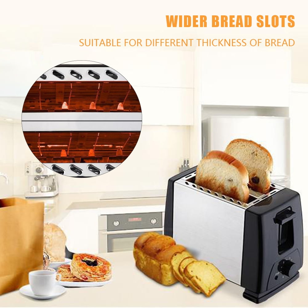 Diamond 2 Slices Bread Baking Oven Automatic 6 Toast Settings Kitchen Cooking Appliances