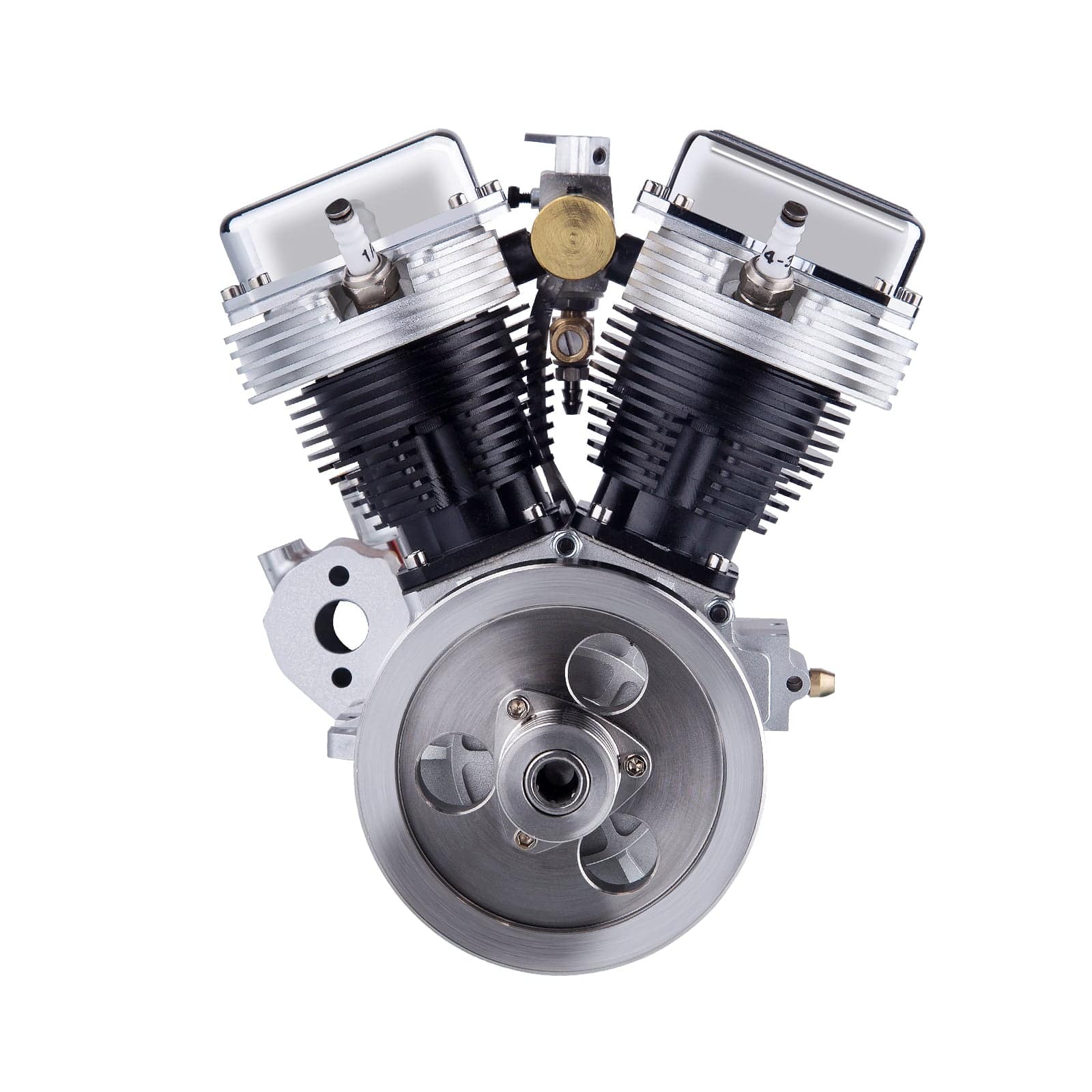 CISON FG-VT9 9cc V2 Two-Cylinder Four-Stroke Air-cooling Gasoline Motorcycle Engine with Base Air Filter Set