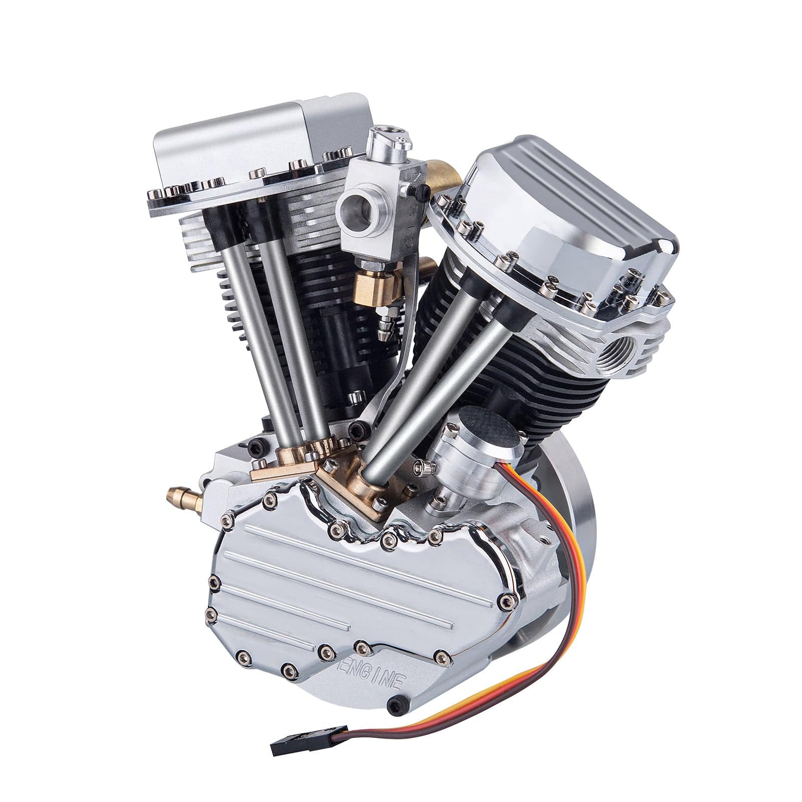 CISON FG-VT9 9cc V2 Two-Cylinder Four-Stroke Air-cooling Gasoline Motorcycle Engine with Base Air Filter Set