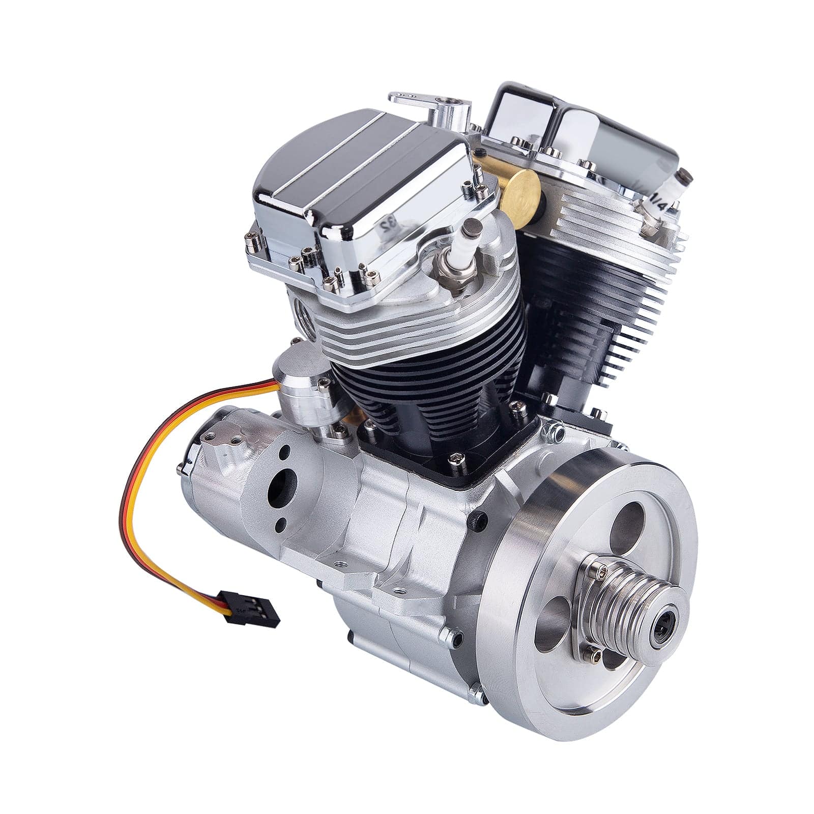 CISON FG-VT9 9cc V2 Two-Cylinder Four-Stroke Air-cooling Gasoline Motorcycle Engine with Base Air Filter Set