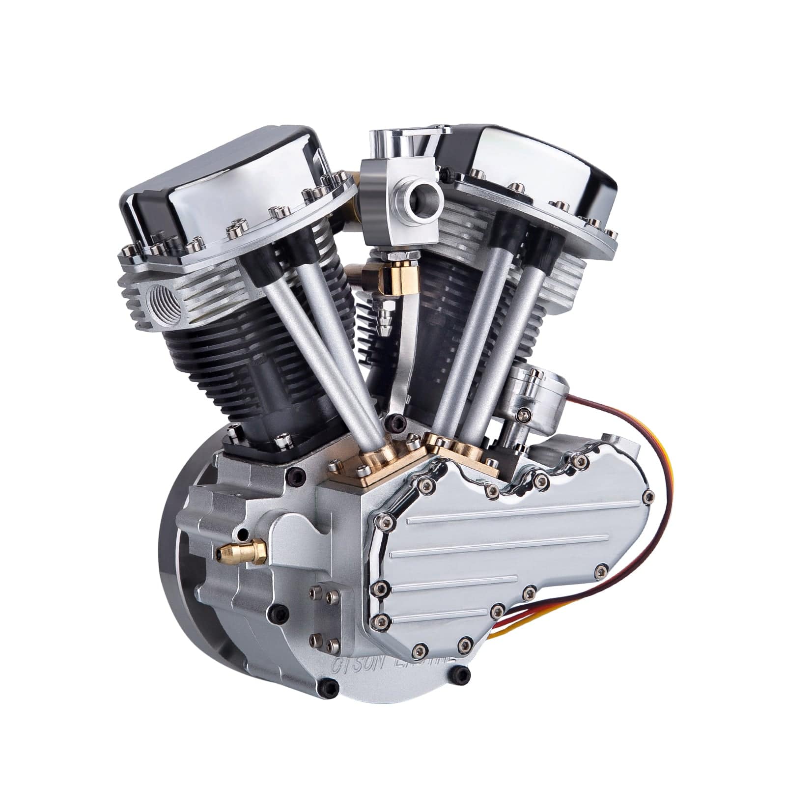 CISON FG-VT9 9cc V2 Two-Cylinder Four-Stroke Air-cooling Gasoline Motorcycle Engine with Base Air Filter Set