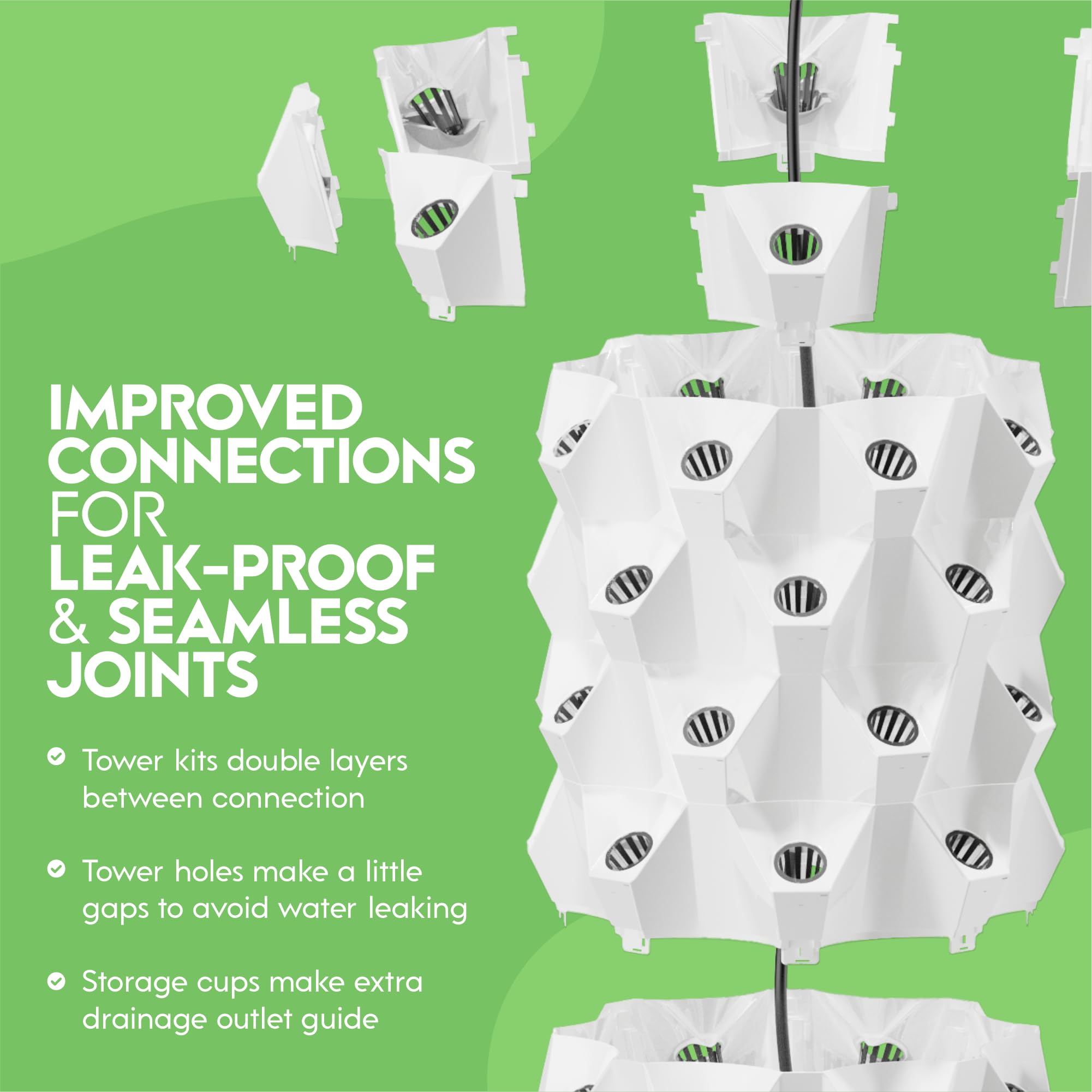 System Automated Aeroponic Vertical Garden Tower