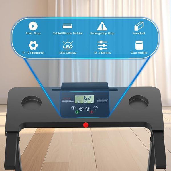 Portable Foldable Treadmills for Home, Small Folding Treadmill for Home