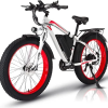 ✨Wide tire electric bike with 1000W 48V/17.5Ah removable battery 31MPH✨